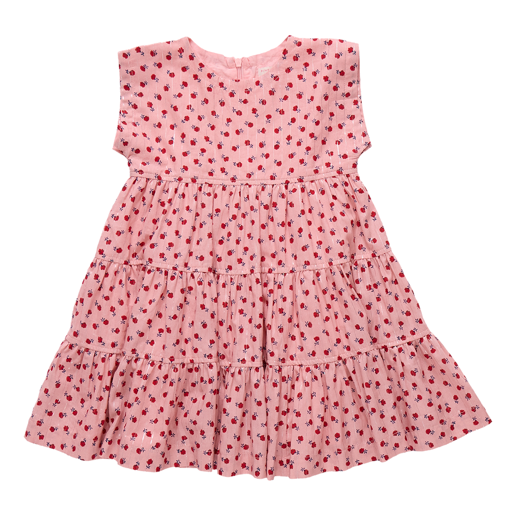 Robe Peachy pour fille - Rose petites roses