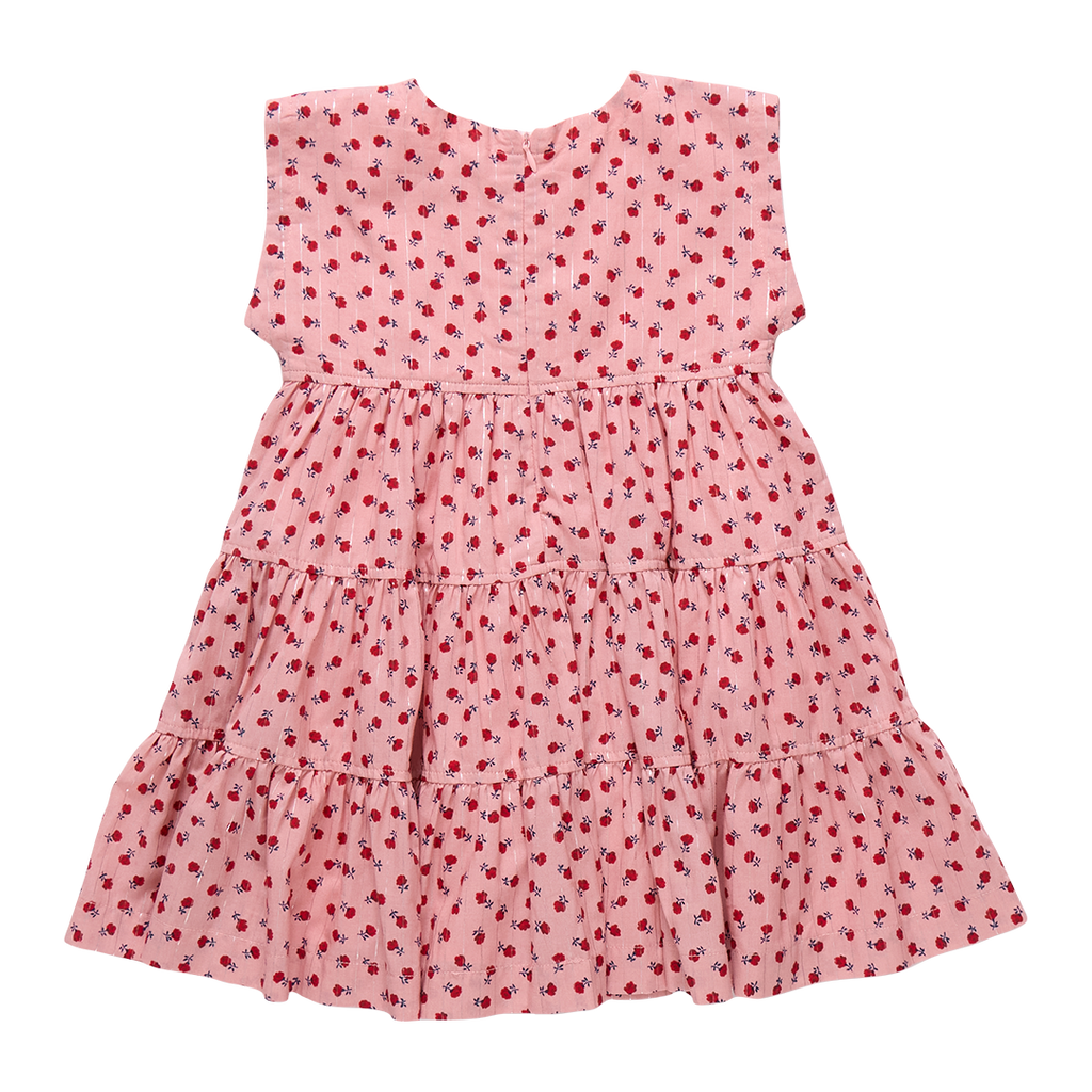 Robe Peachy pour fille - Rose petites roses