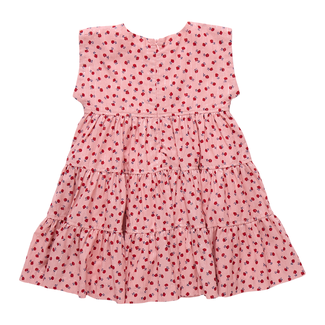 Robe Peachy pour fille - Rose petites roses