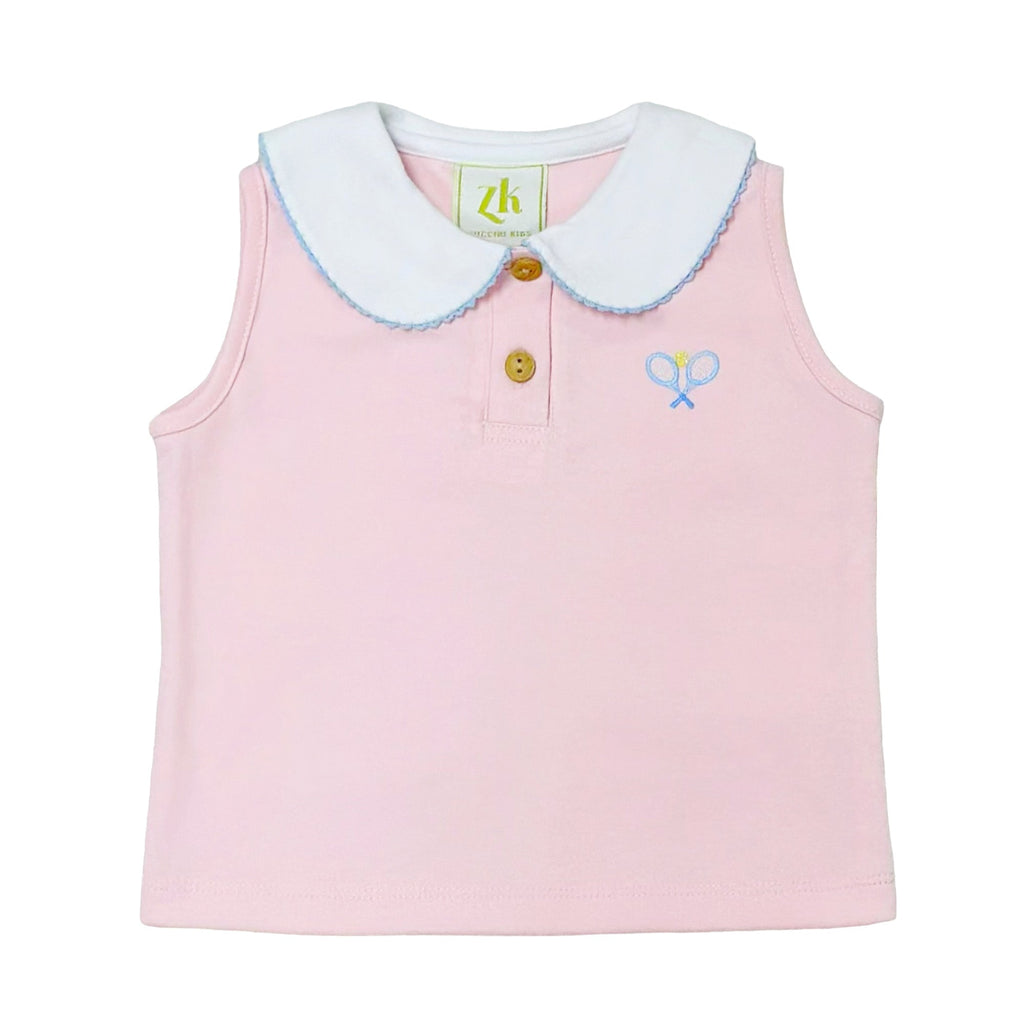 Polo sans manches pour fille