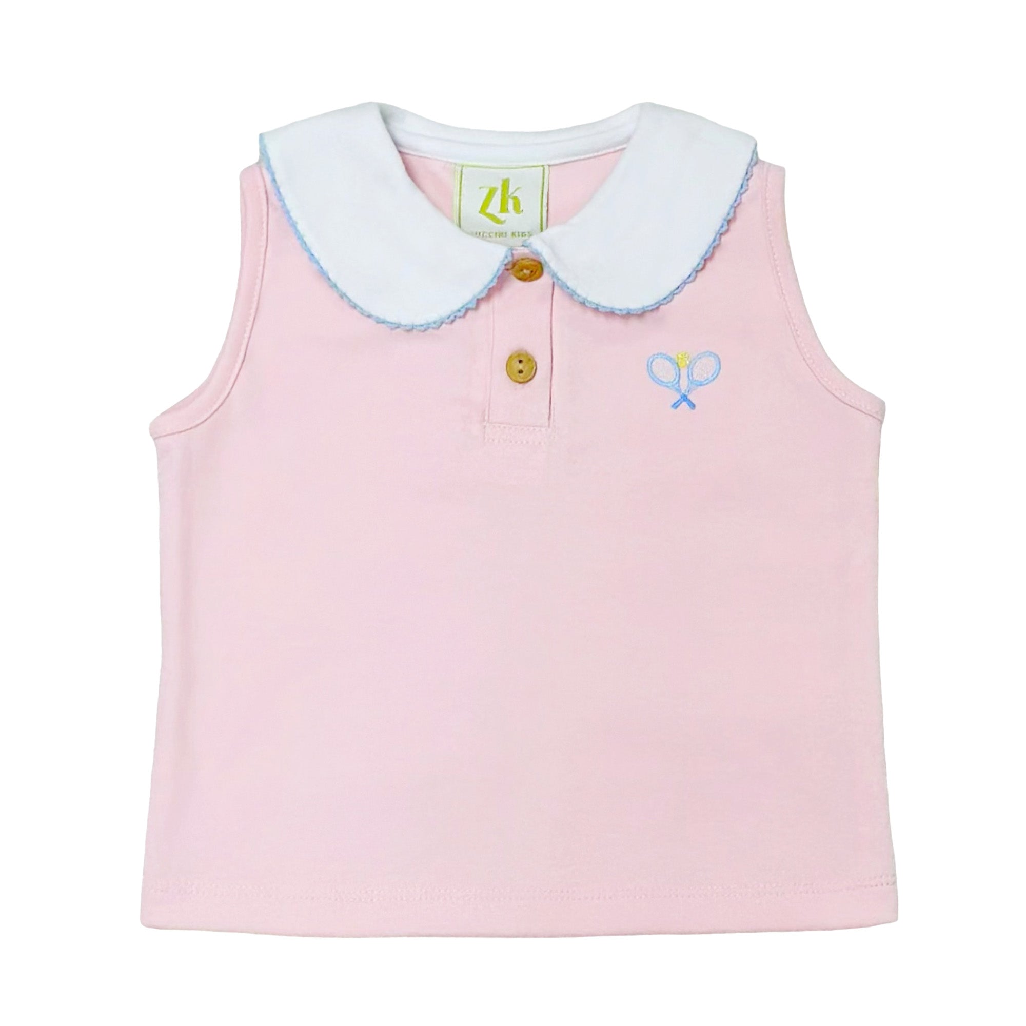 Polo sans manches pour fille