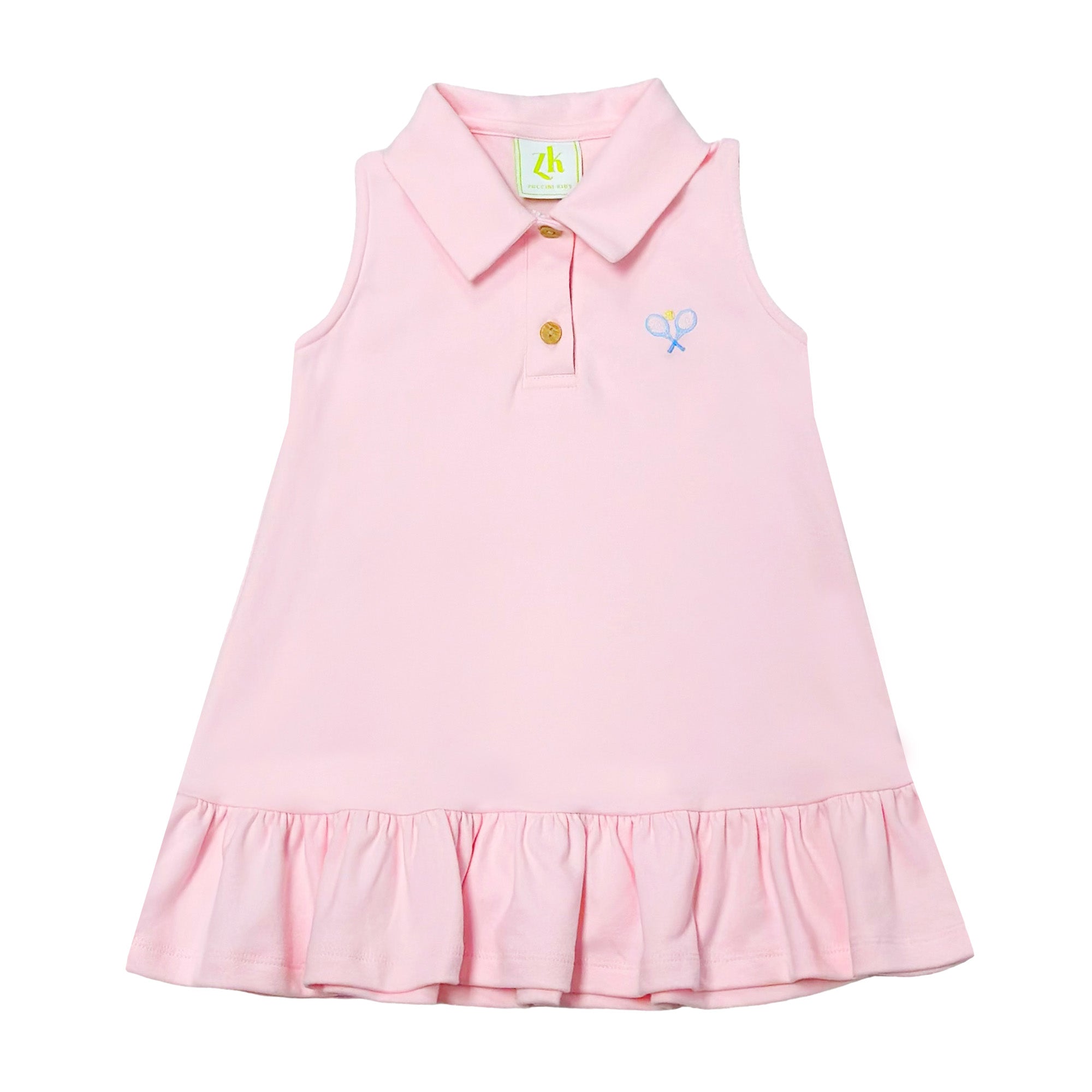 Robe de tennis en maille rose