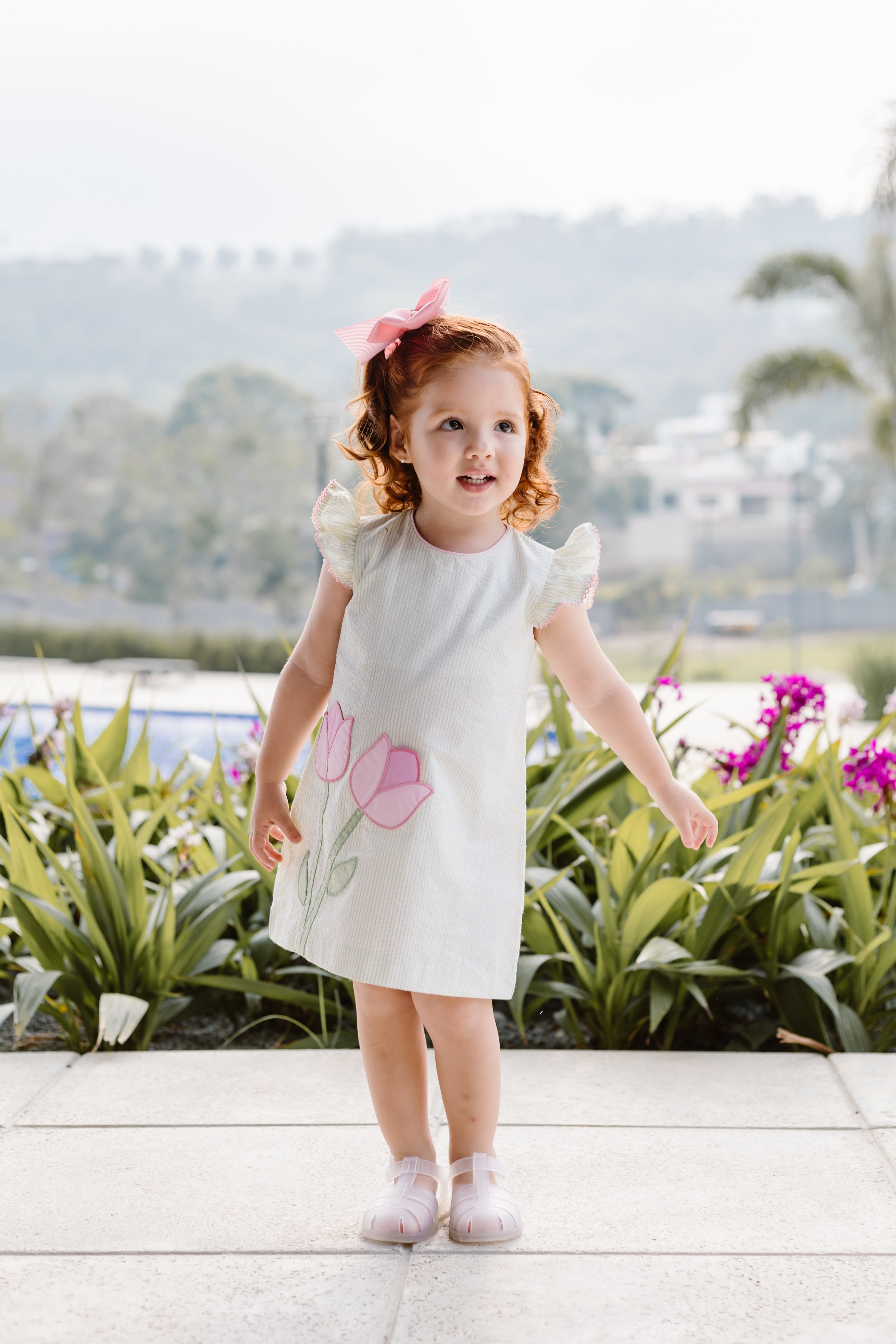Robe à rayures Sloane Tulip en seersucker