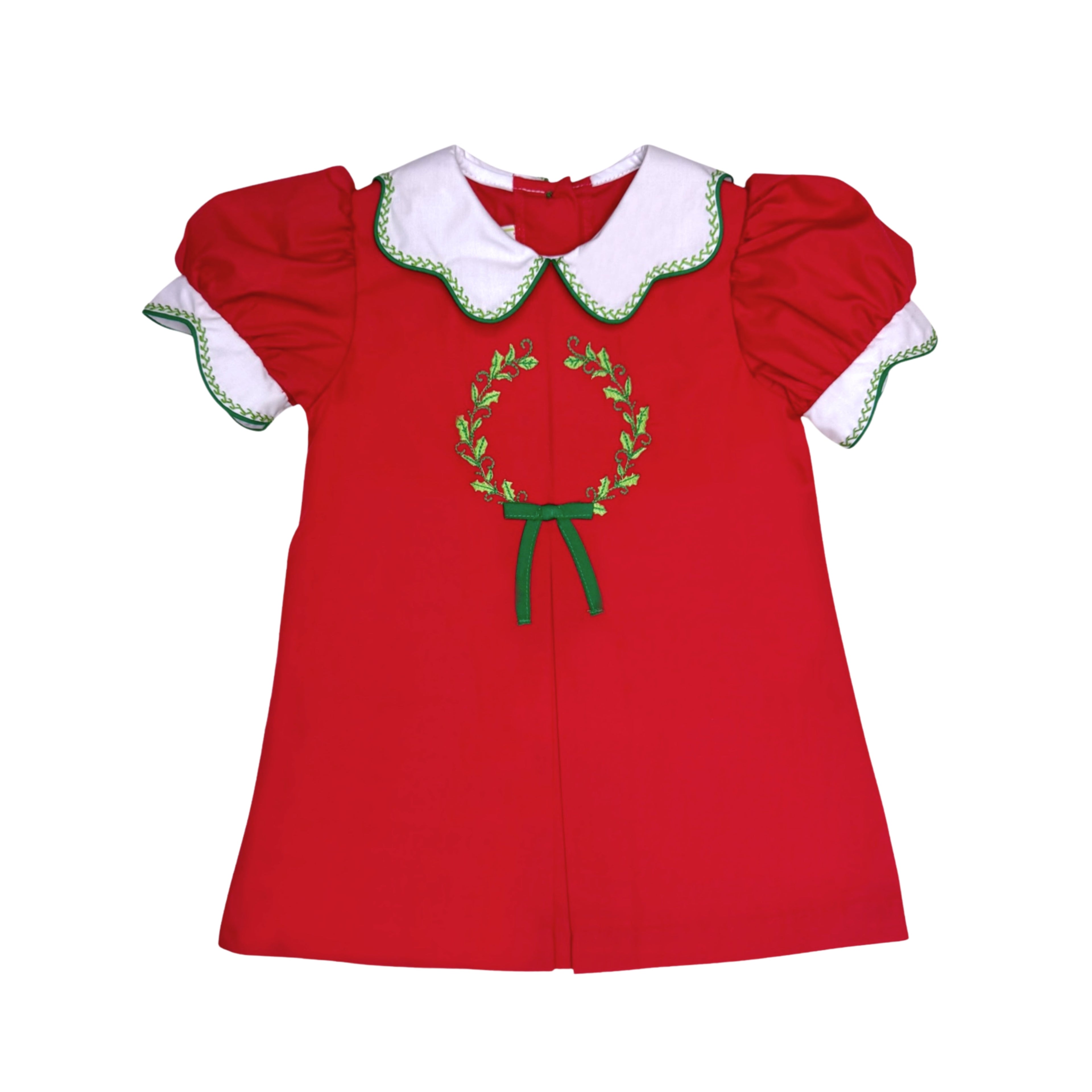 Robe Ella rouge avec motif guirlande pour fille