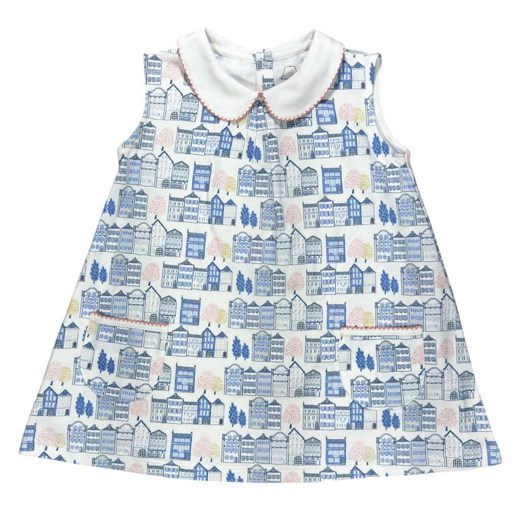 Robe virevoltante sans manches à poches Dutch Row pour fille