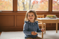 Ruffle Neck Sweater on Girl