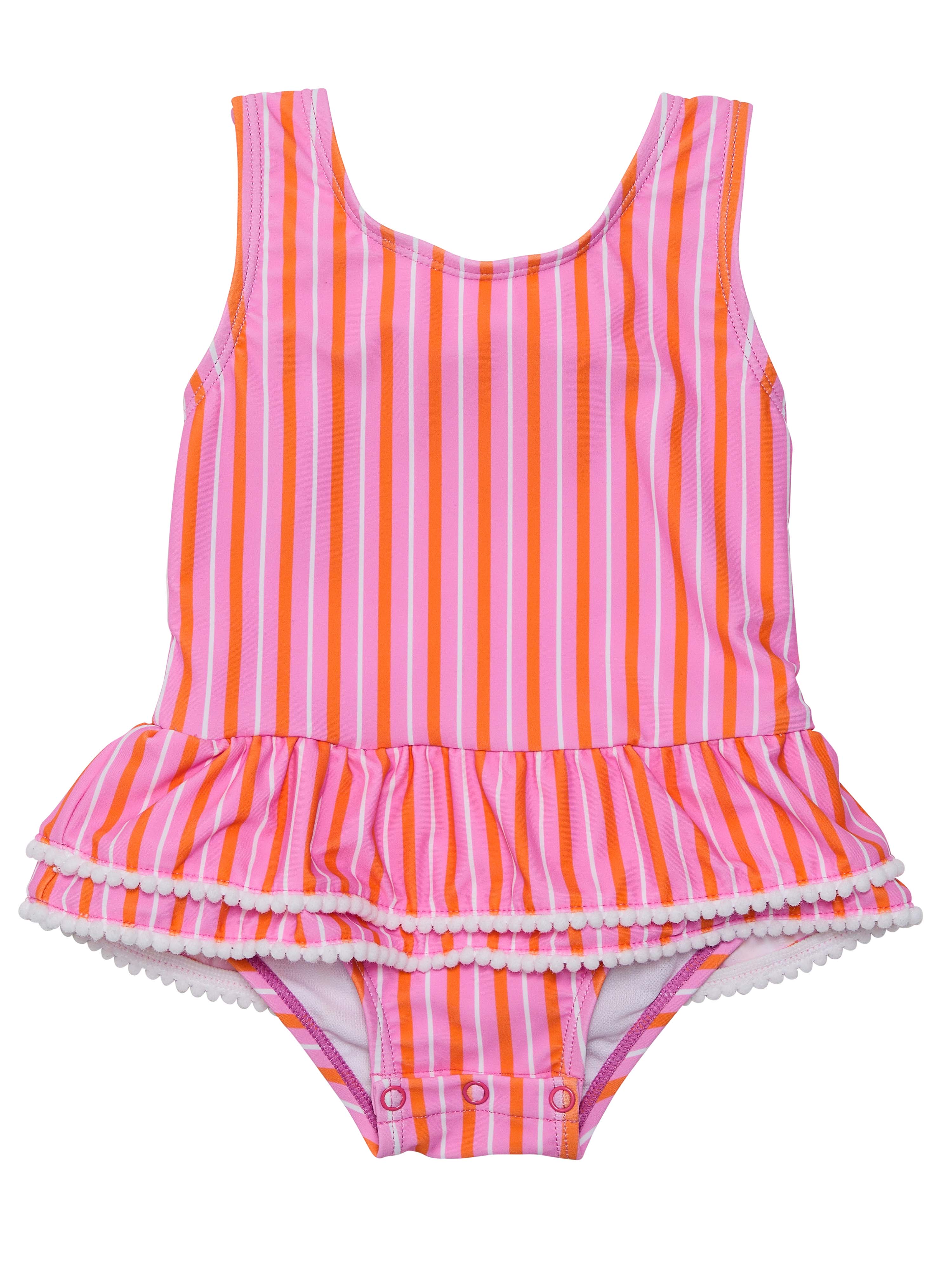 Maillot de bain jupette rayé coucher de soleil